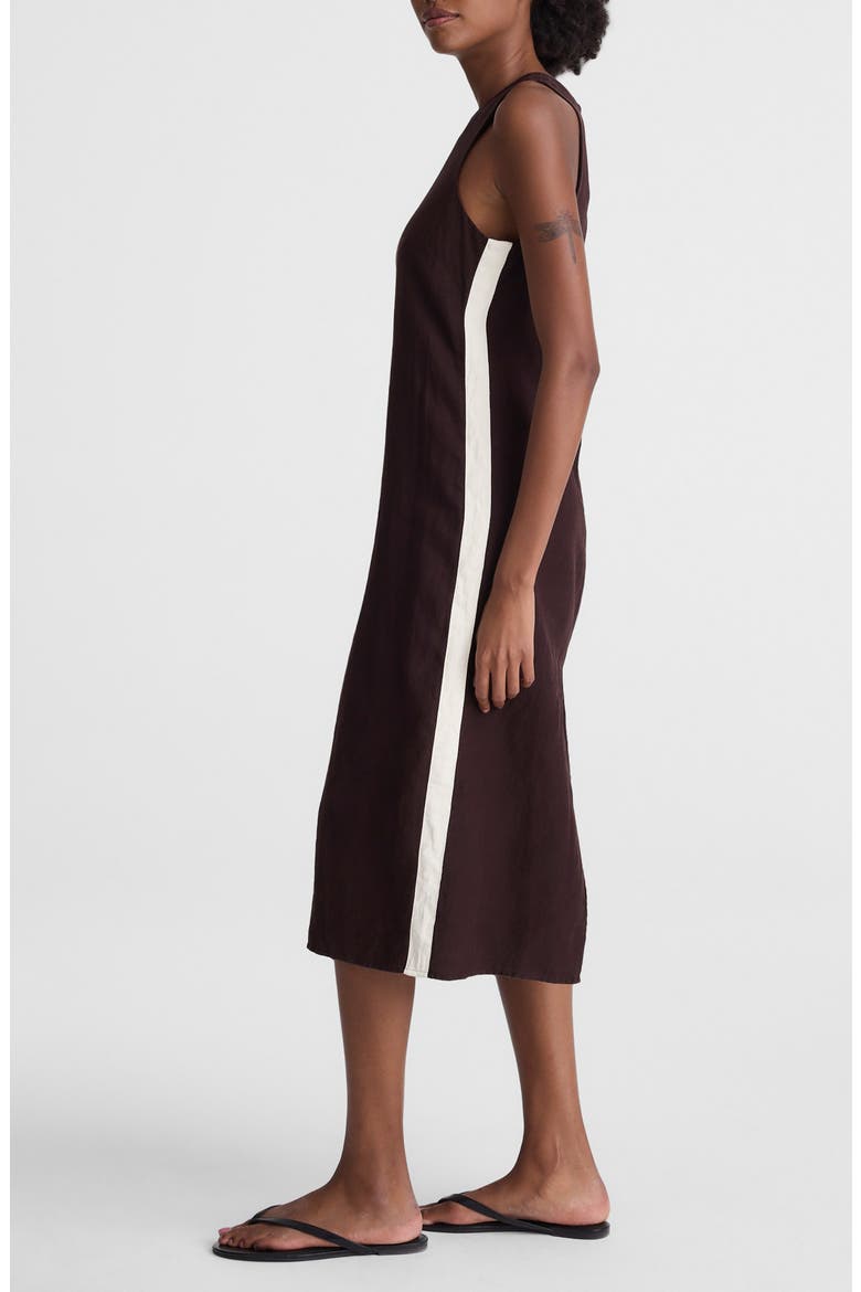 Sleeveless Linen Maxi Dress, Alternate, color, COCOA