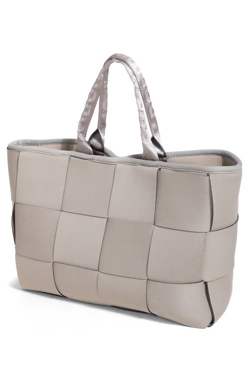Pop Ups Brand Icon Water Resistant Woven Neoprene Tote Bag In White