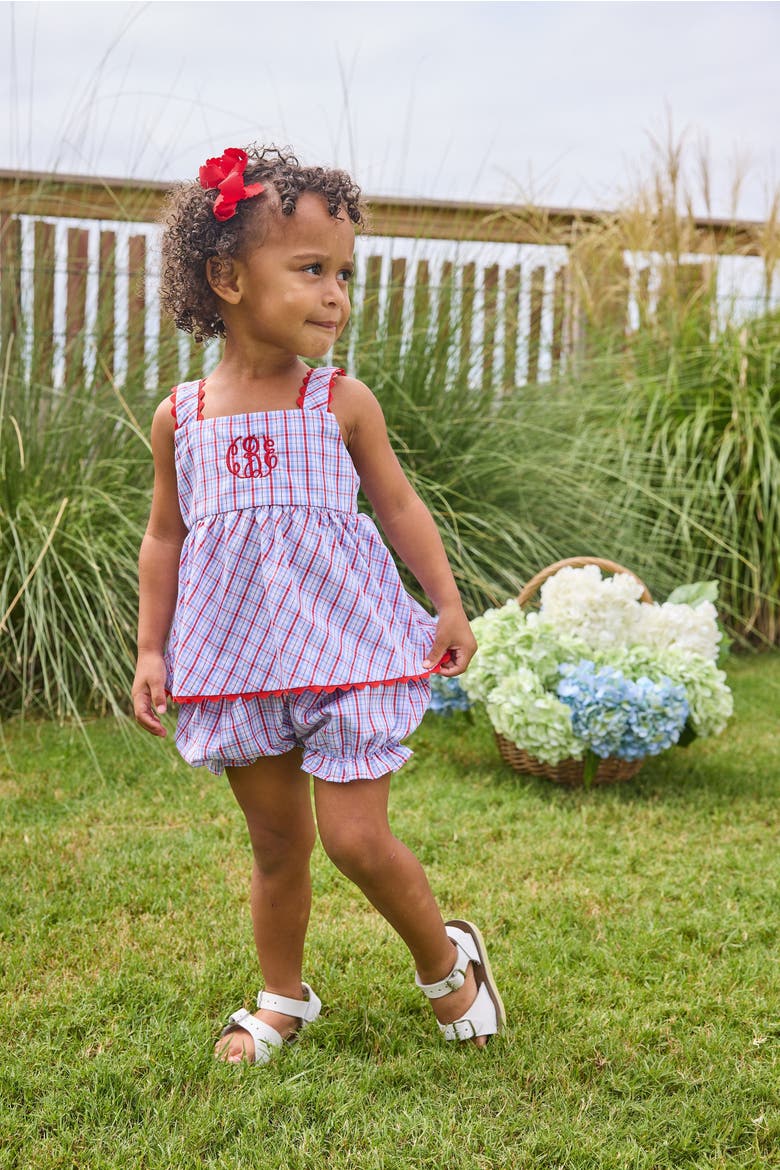 Kids' Evie Bloomer Set Blend, Alternate, color, Patriotic Plaid