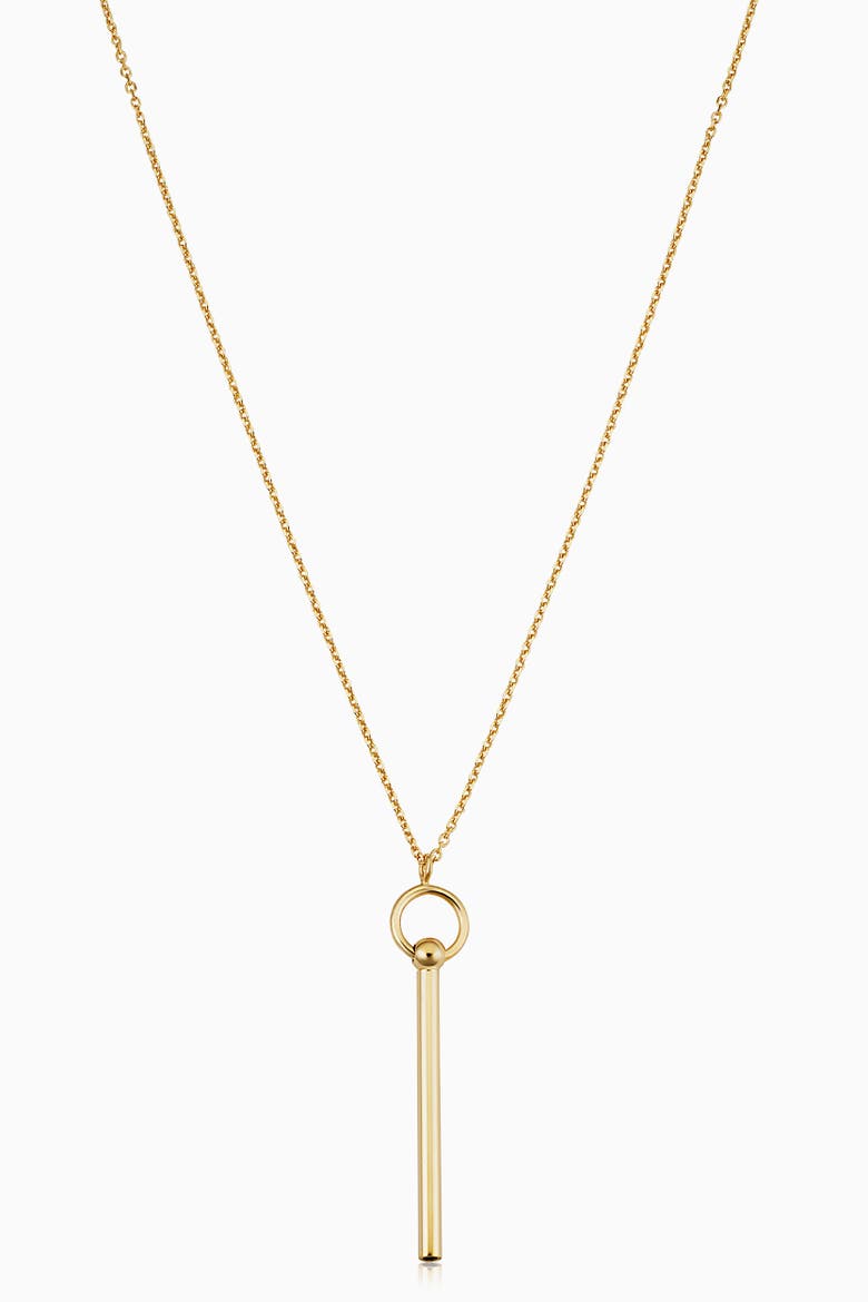 14K Gold Villa Pendant Necklace, Main, color, Yellow Gold