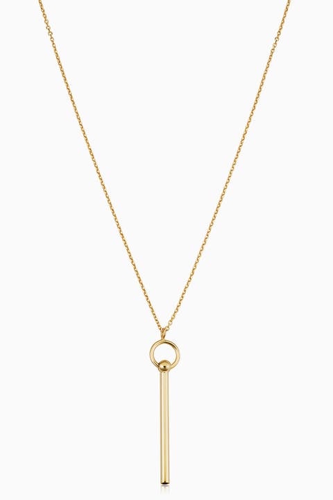 14K Gold Villa Pendant Necklace