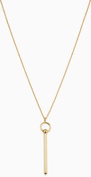 Oradina 14K Gold Villa Pendant Necklace