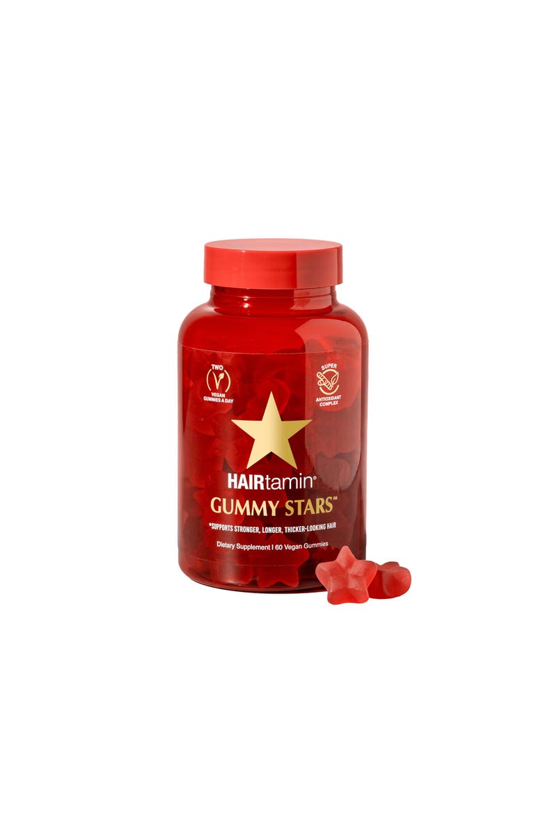 HAIRTAMIN Gummy Stars, Main, color, NO COLOR