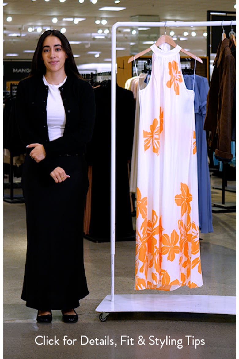 Mock Neck Trapeze Maxi Dress video