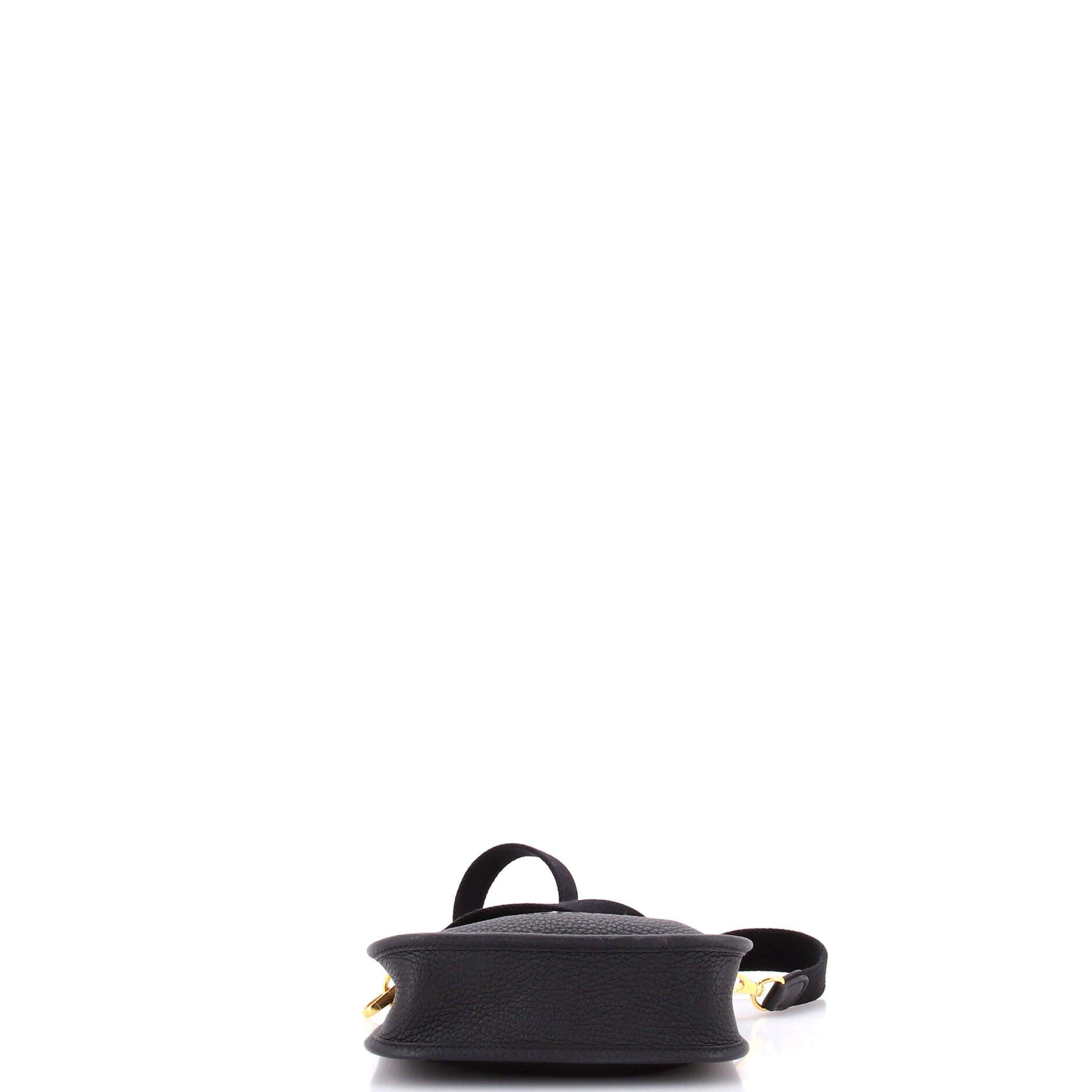 Pre-Owned Hermes Evelyne Bag Gen III Clemence TPM, Alternate, color, Noir