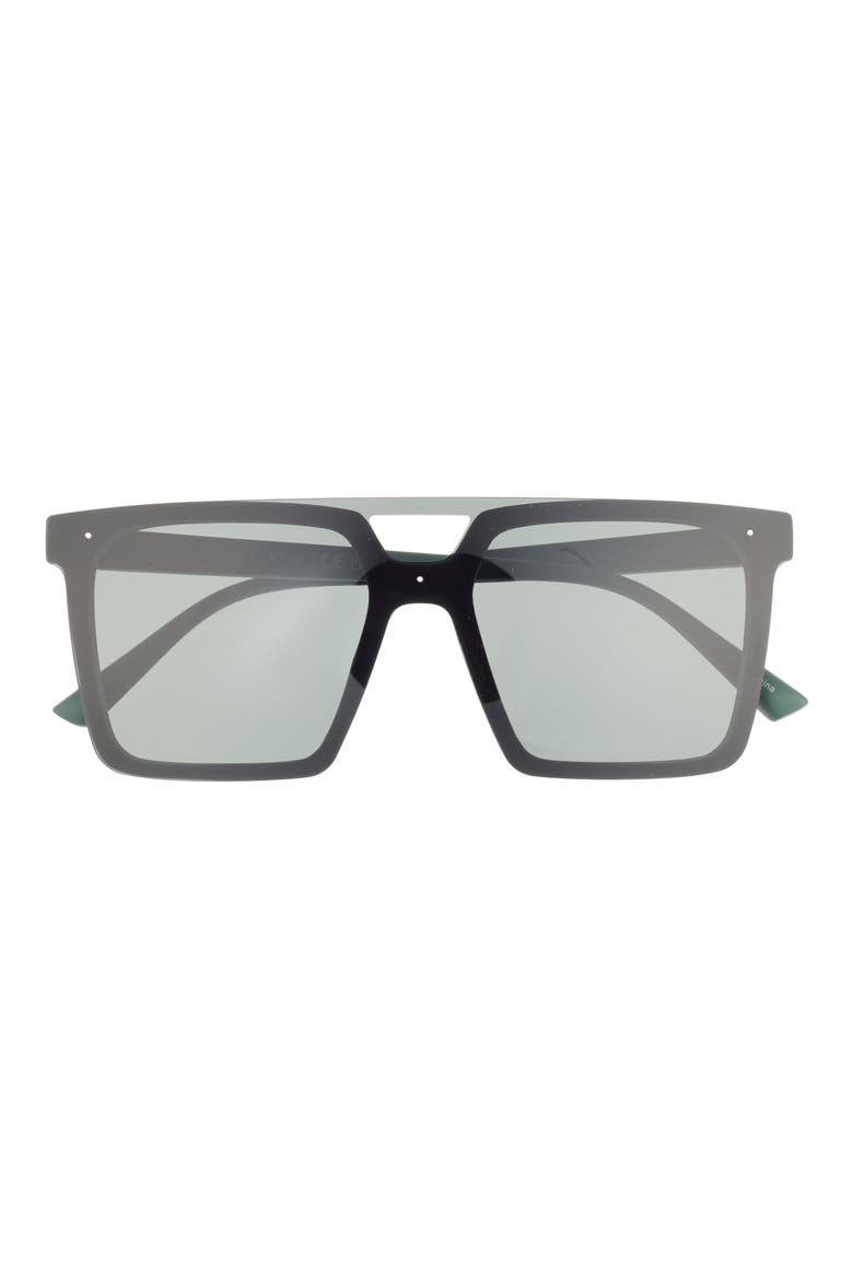 144mm Gradient Shield Sunglasses, Main, color, GREEN