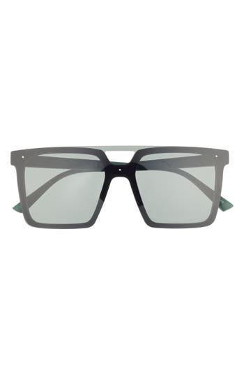 Vince Camuto 144mm Gradient Shield Sunglasses In Black  display picture 2