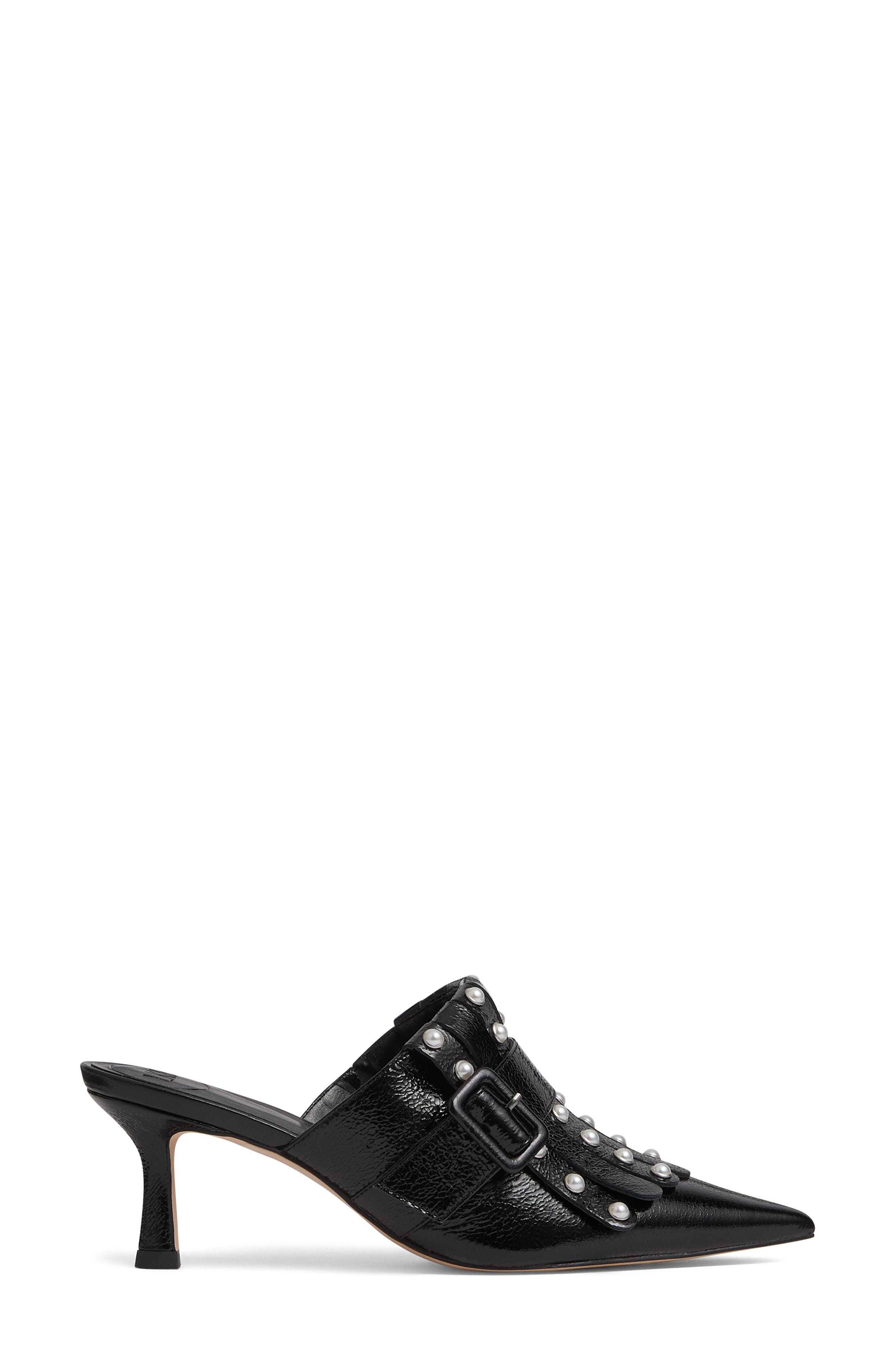LK Bennett Studded Mule, Alternate, color, Black