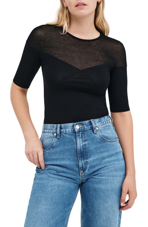 Adeline Mixed Media Top