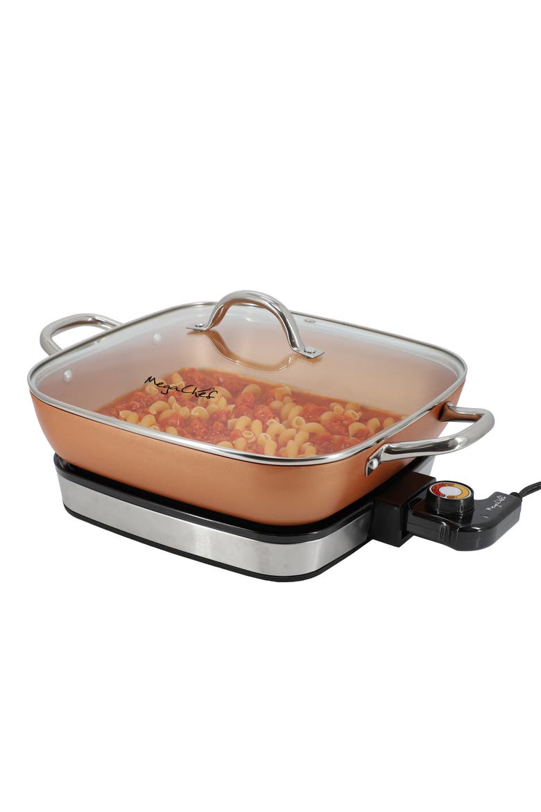 11.81 Inch Electric Fry Pan, Main, color, Black