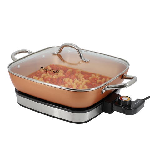 11.81 Inch Electric Fry Pan with Copper Coating