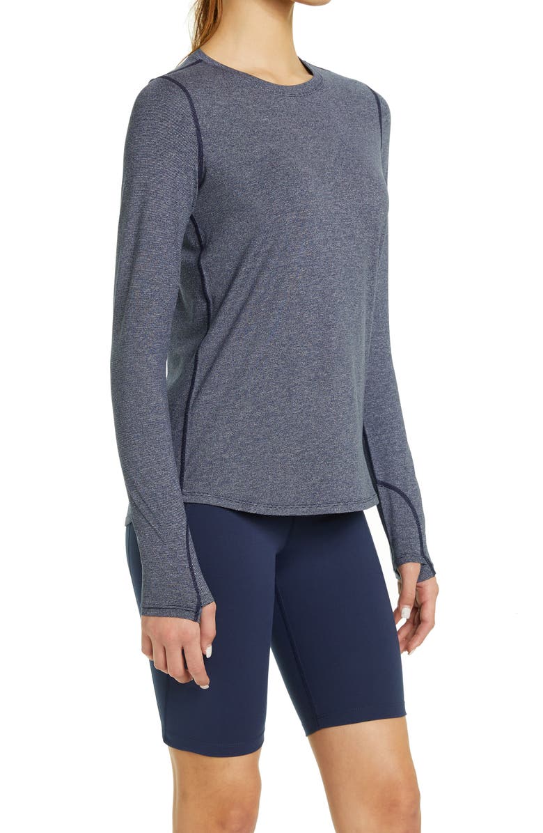 Zella Gen Long Sleeve Performance T-Shirt, Alternate, color,