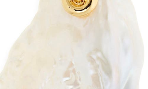 Monica Vinader One Of A Kind Baroque Pearl Pendant In Gold