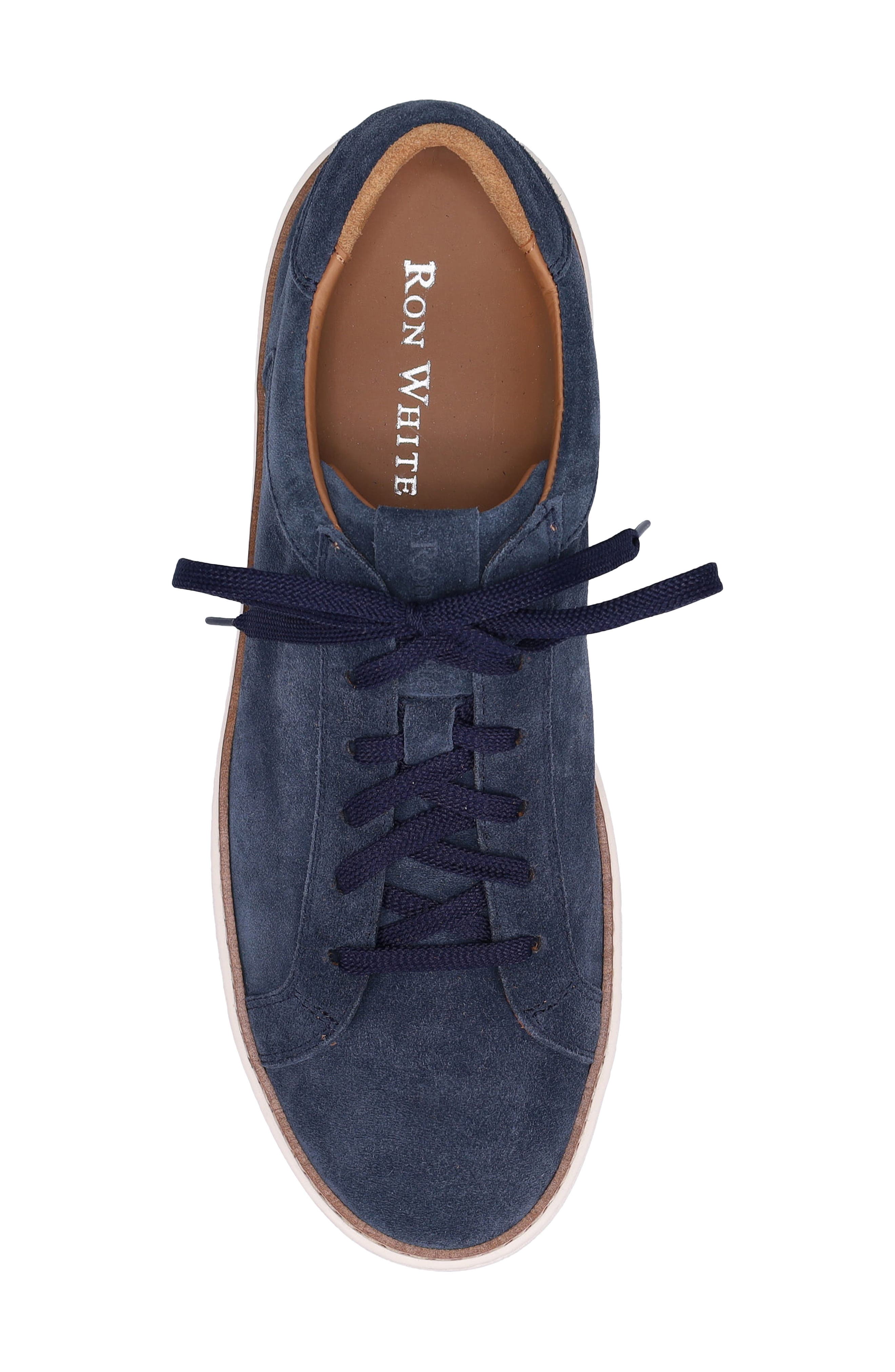 Derrek Weatherproof Suede Sneaker, Alternate, color, JEANS