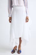 JW Anderson Pleated Handkerchief Hem Midi Skirt