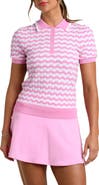 La Blanca Wavy Pointelle Polo