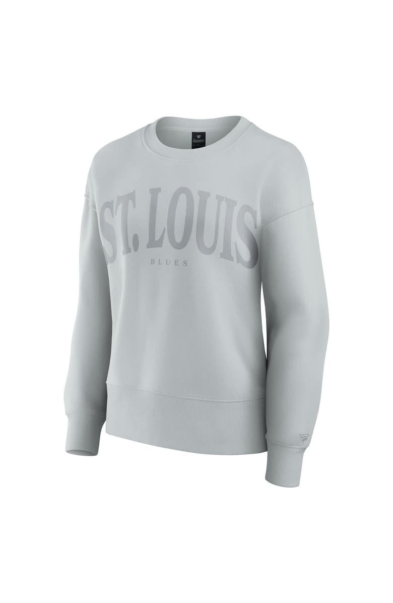 FANATICS Women's Fanatics Gray St. Louis Blues Elements Flow Pullover Sweatshirt, Alternate, color, Gray
