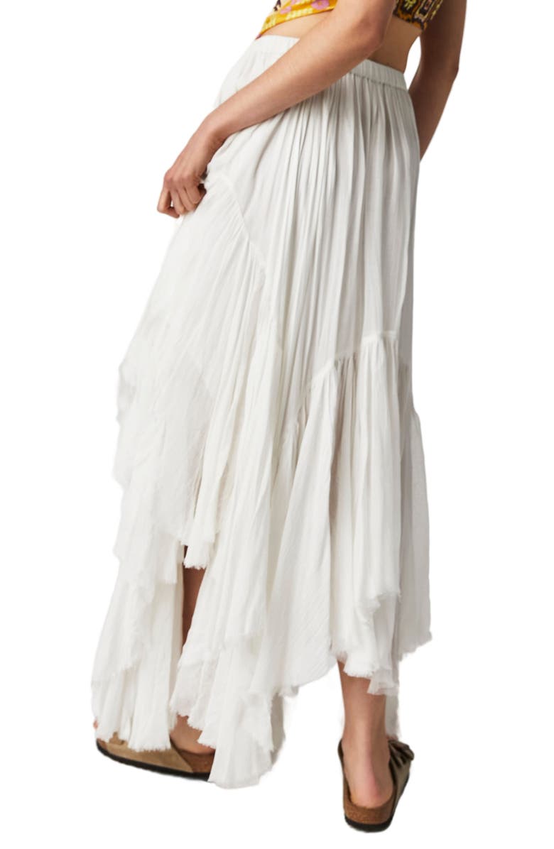 Free People Clover Handkerchief Hem Maxi Skirt, Alternate, color, 