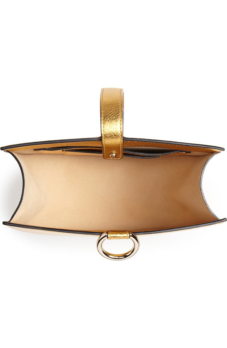 OAD New York Dome Metallic Leather Wristlet, Alternate, color,