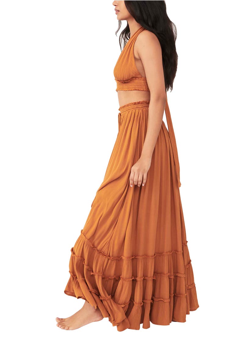 free-est Free People Chantal Two-Piece Dress, Alternate, color, TAWNY