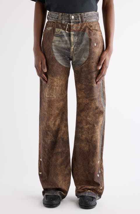 Regular Fit Chaps Trompe l'Oeil Jeans