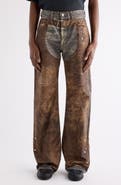 Acne Studios Regular Fit Chaps Trompe l'Oeil Jeans