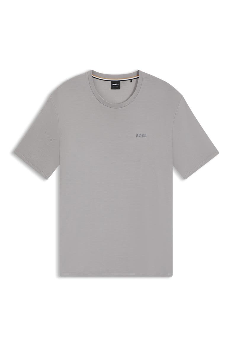 Ribbed Stretch Modal Pajama T-Shirt, Alternate, color, LIGHT/ PASTEL GREY