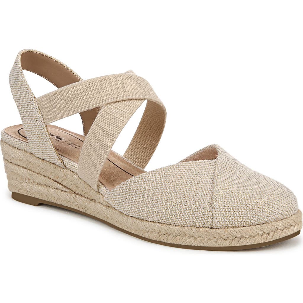 LIFESTRIDE LIFESTRIDE KIMBALL SLINGBACK ESPADRILLE PLATFORM WEDGE