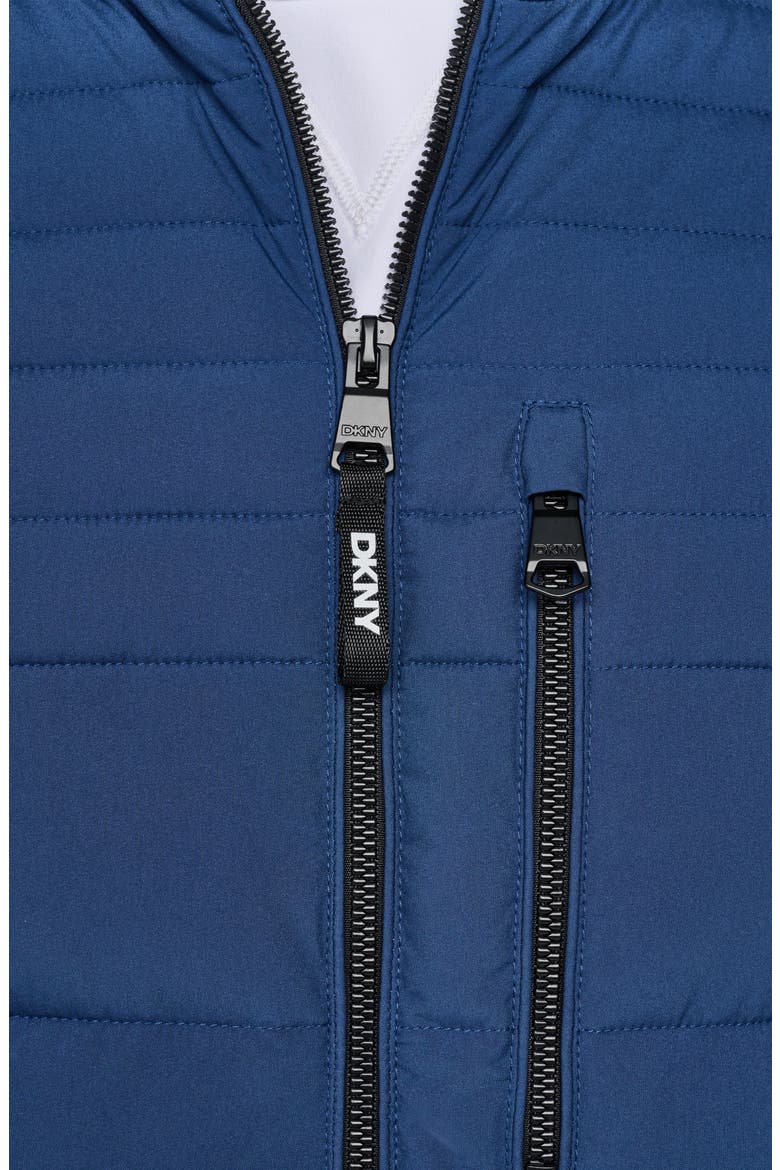 Stretch Puffer Jacket, Alternate, color, DENIM BLUE