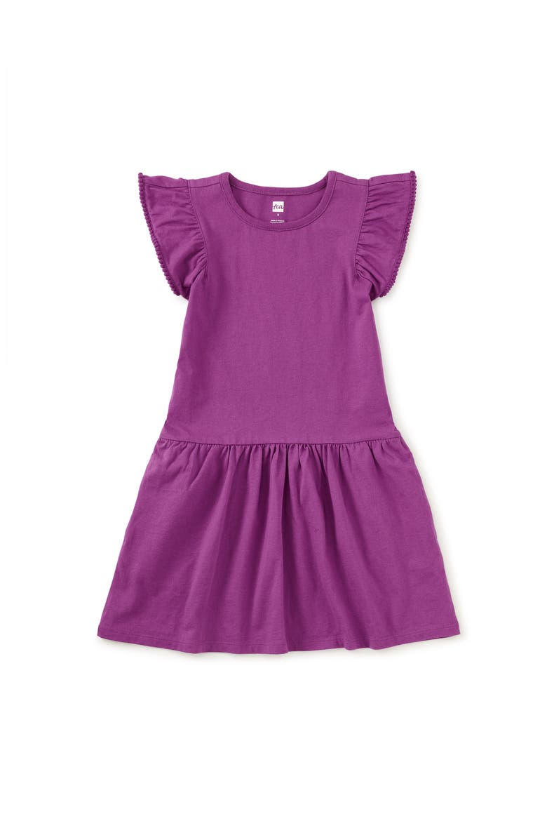 Pom-Pom Flutter Dress, Main, color, Mystique