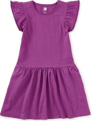 Tea Collection Pom-Pom Flutter Dress