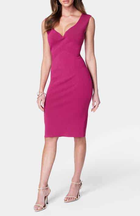 bebe Sleeveless Body-Con Sweater Dress