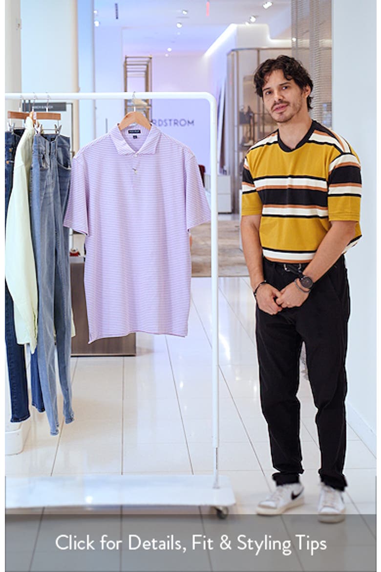 Crown Crafted Albatross Stripe Pima Cotton Blend Polo video