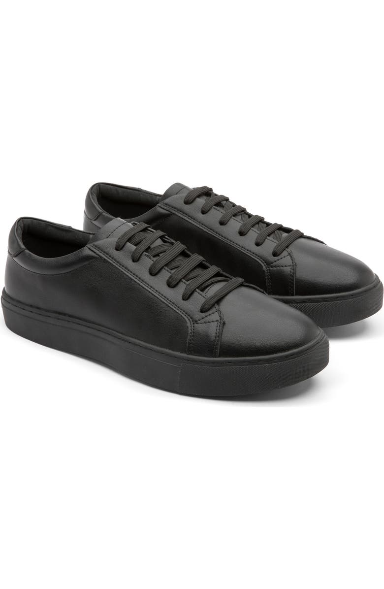 Gernie 36S Low Top Sneaker, Main, color, Black Napa