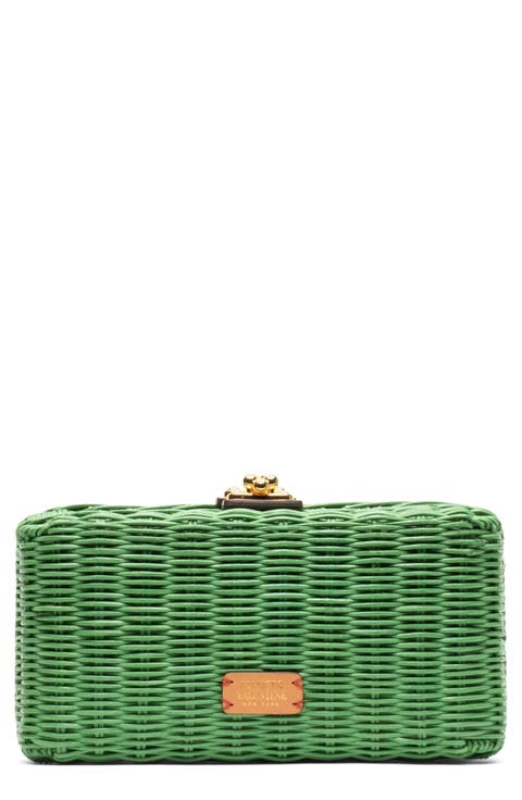 Pepper Wicker Clutch
