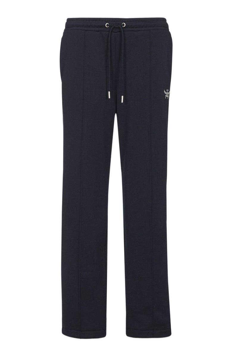 MCM Essential Logo Terry Track Pants, Alternate, color, Navy