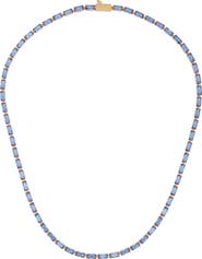 Vince Camuto Baguette Crystal Necklace