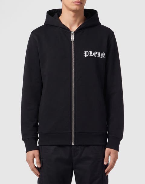 Hoodie Zip Skull Stones Men