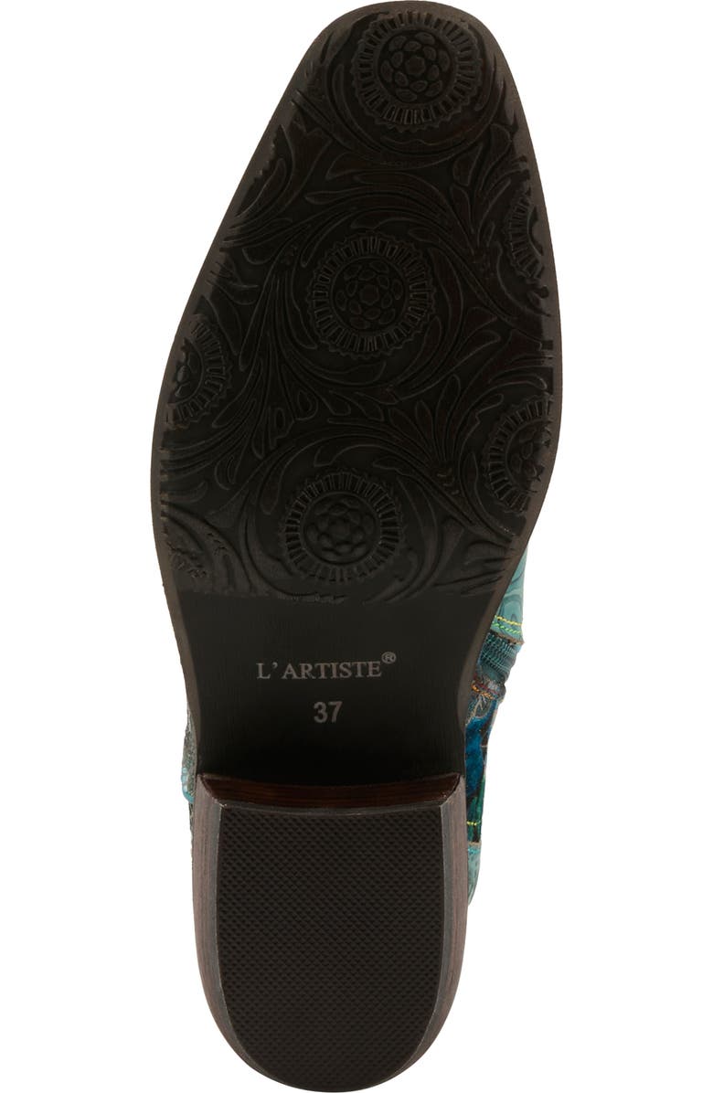 L'Artiste by Spring Step Rodeoqueen Western Boot, Alternate, color, Turquoise Multi