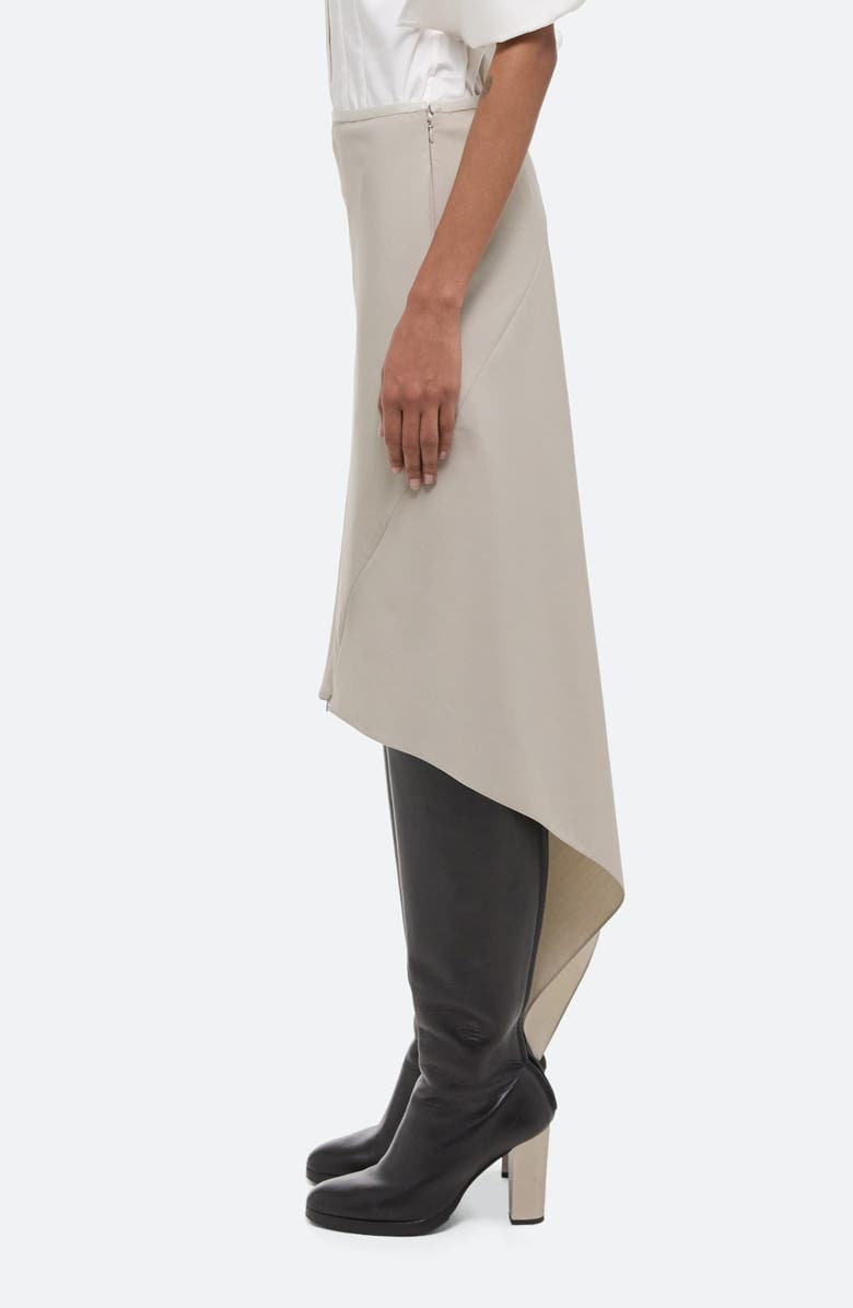 Helmut Lang Scarf Hem Virgin Wool Maxi Skirt, Alternate, color, Sand