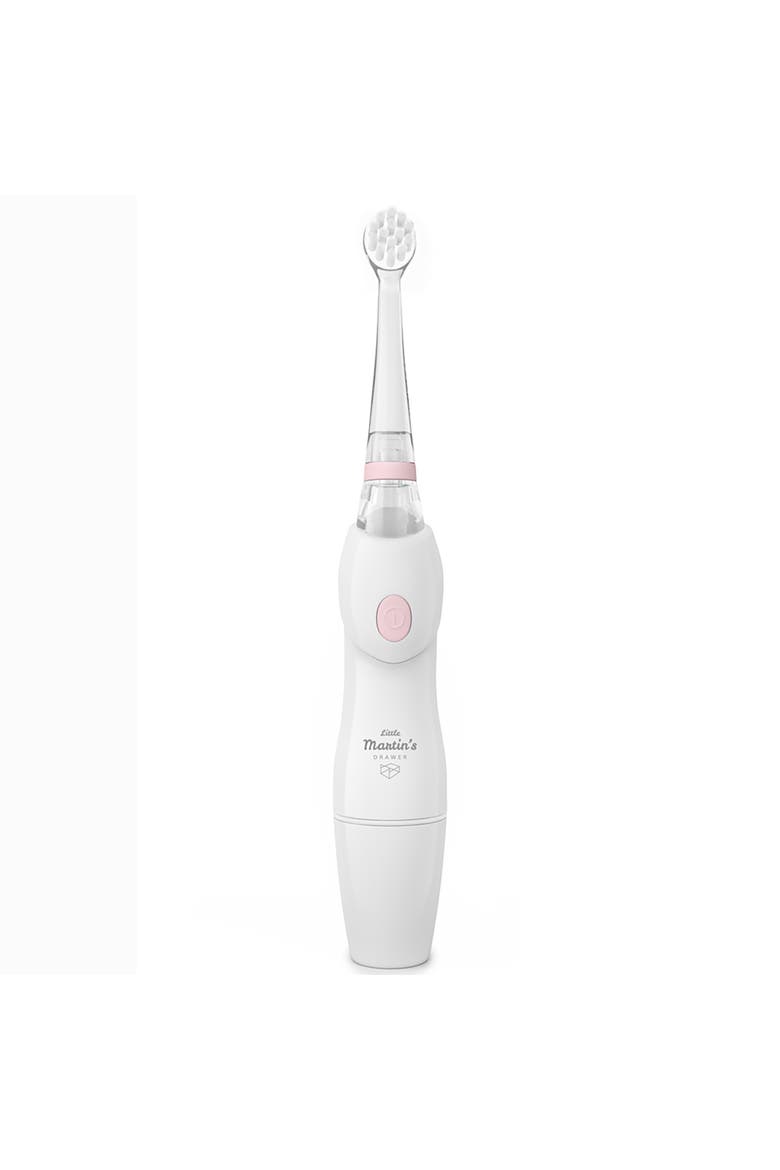 Baby Electric Toothbrush Pink, Sonic Vibration, Lights, Timer, Main, color, White