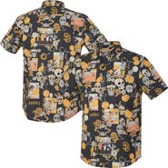 Reyn Spooner Men's Reyn Spooner Black San Diego Padres Día De Los Muertos Performance Full-Button Aloha Shirt