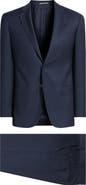 Emporio Armani G-Line Slim Fit Blue Mélange Wool Suit
