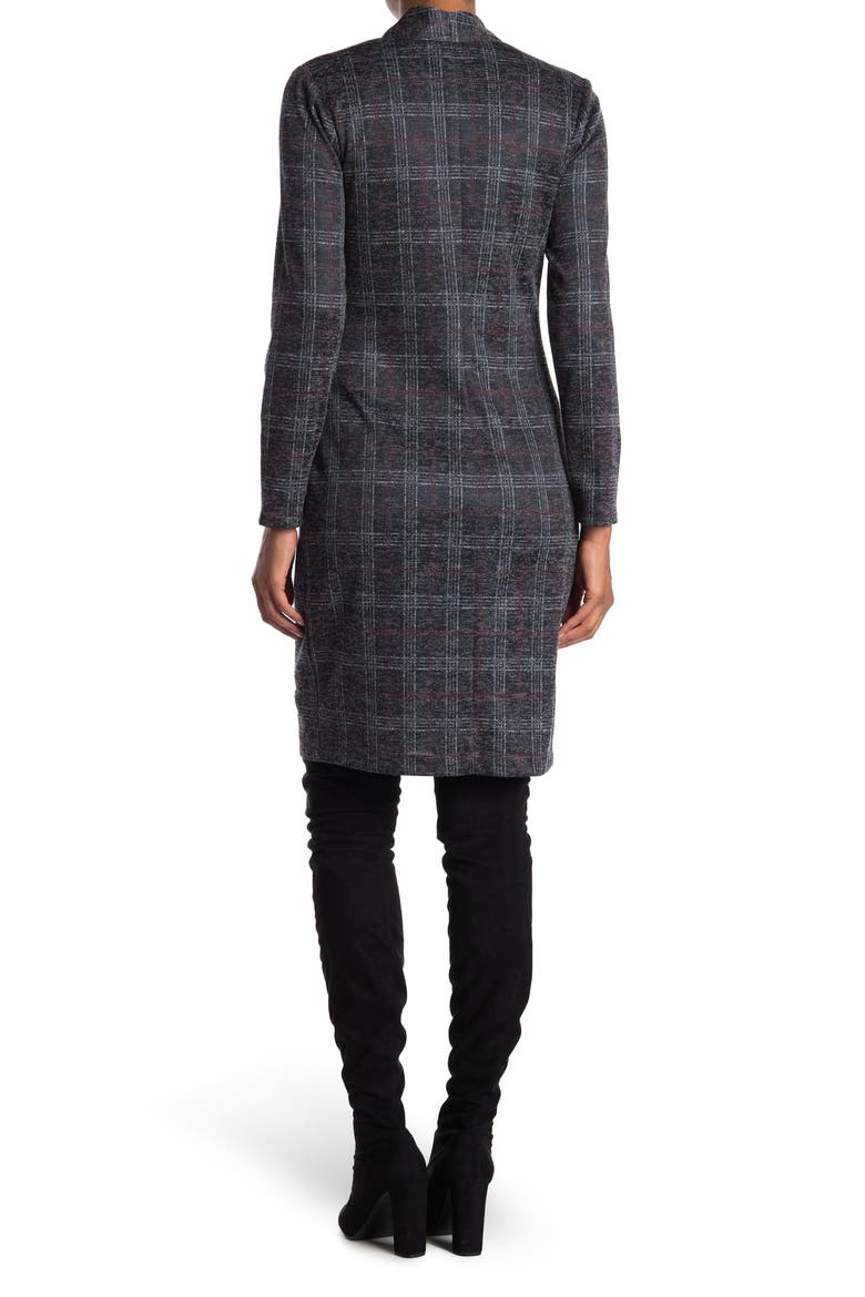 Button Front Dress, Alternate, color, WINE