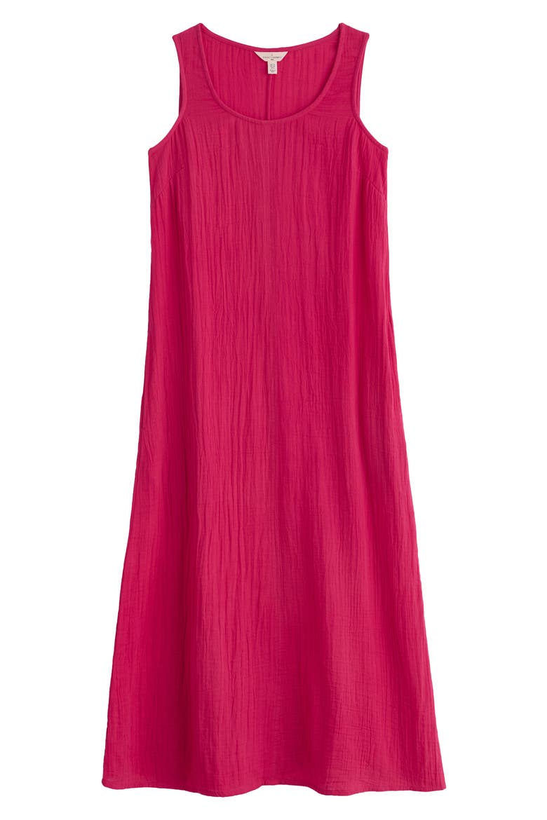 Hellborine Sleeveless Organic Cotton Dress, Alternate, color, BRIGHT RADISH