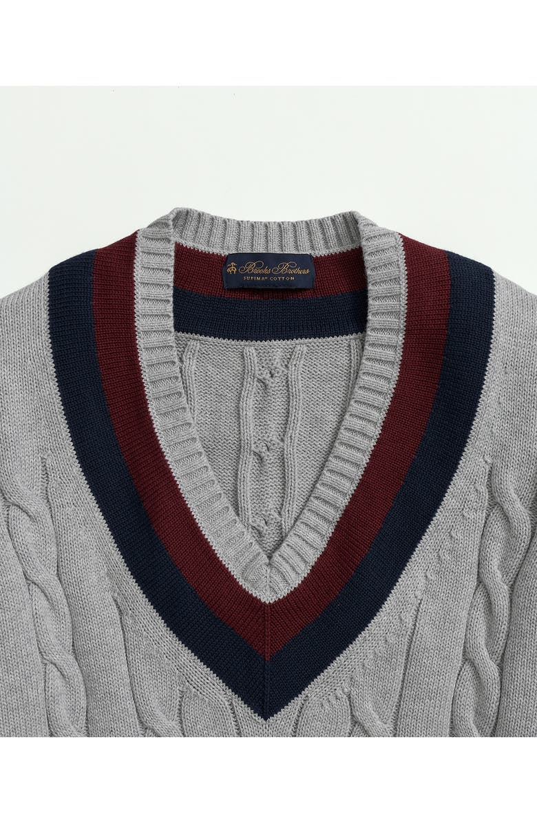 Brooks Brothers Supima<sup>®</sup> Cotton Tennis Sweater, Alternate, color,