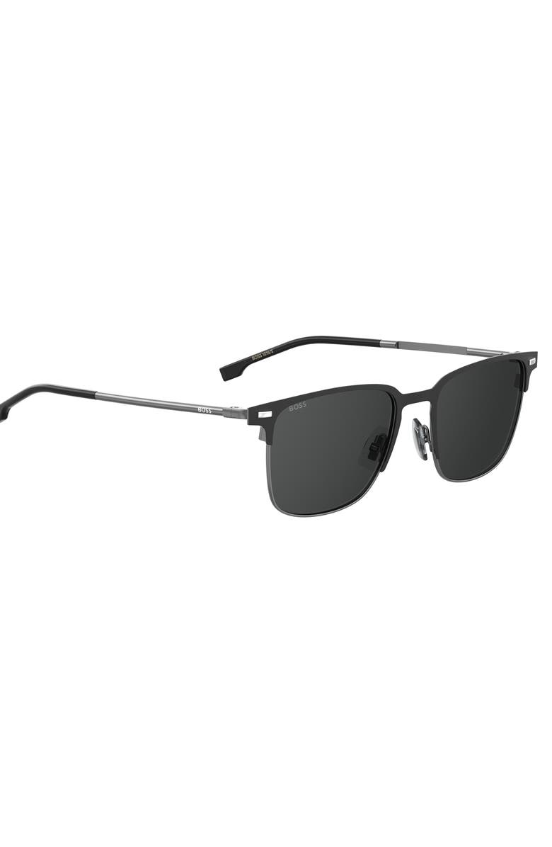 BOSS 54mm Square Sunglasses, Alternate, color, Matte Black