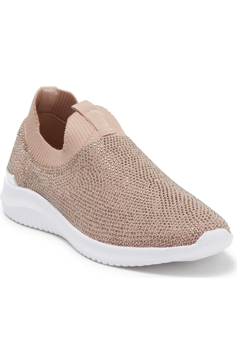 Anne Klein Mylee Slip-On Sneaker, Main, color, Blush Rhinestone