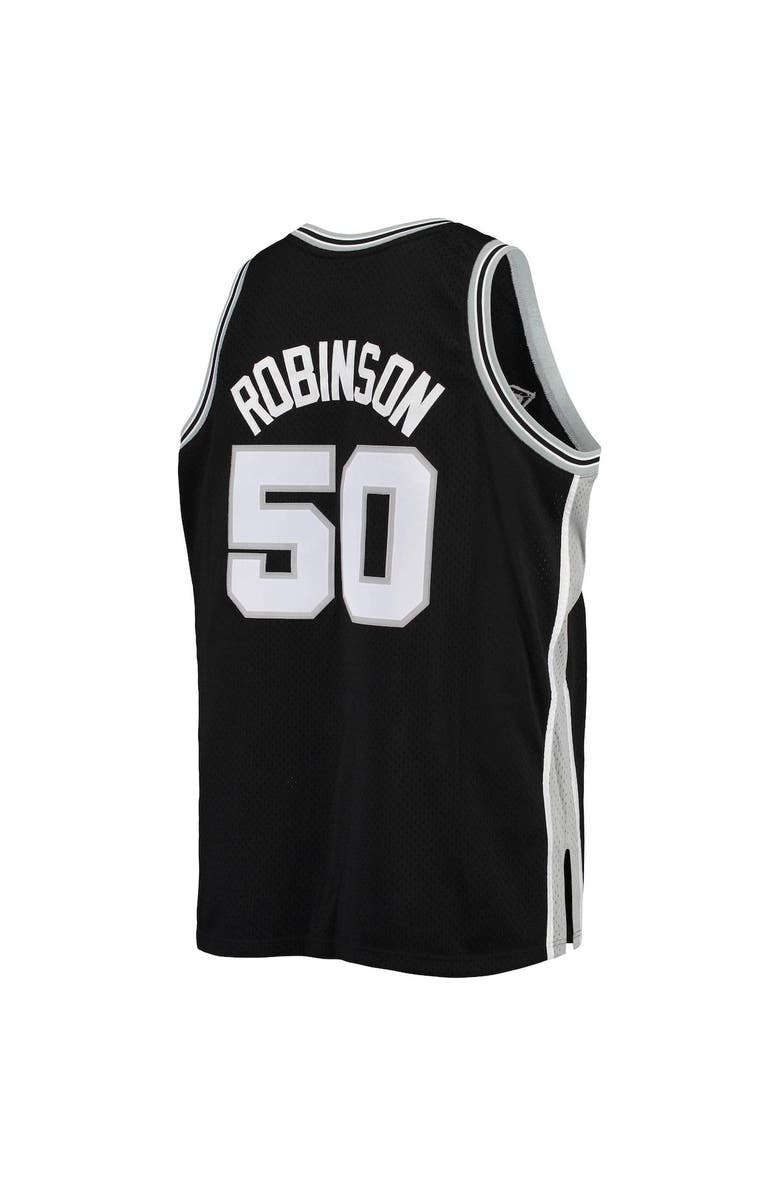 Mitchell & Ness Men's Mitchell & Ness David Robinson Black San Antonio Spurs 1998/99 Big & Tall Hardwood Classics Swingman Jersey, Alternate, color, Black