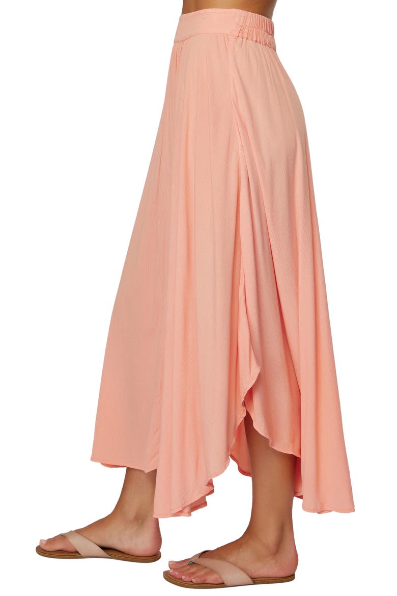 Marni Asymmetric Skirt, Alternate, color, PEACH